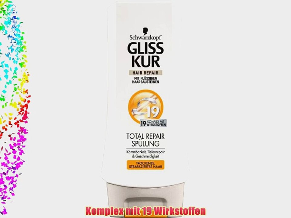 Gliss Kur Total Repair Sp?lung 6er Pack (6 x 200 ml)