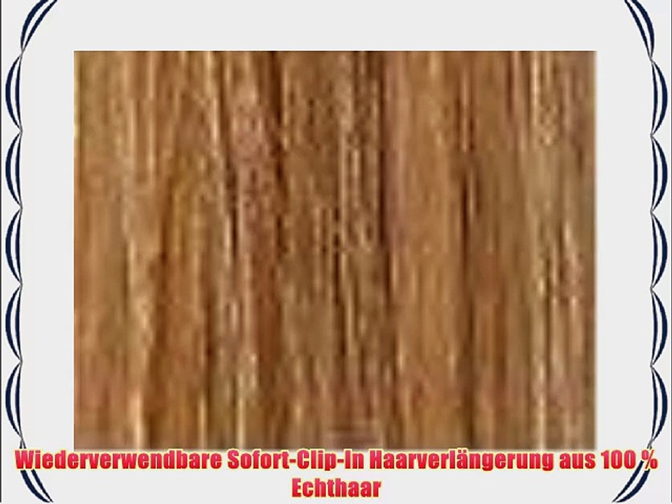 Love Hair Extensions Clip-In Haarverl?ngerung 100?% Echthaar 40?cm 9B Beige Blonde