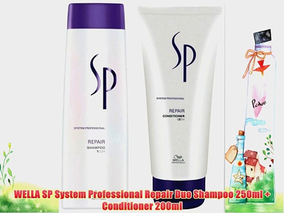 WELLA SP System Professional Repair Duo Shampoo 250ml   Conditioner 200ml