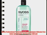 Syoss Professional Performance Syoss Shampoo Silicone Free Color und Volume 3er Pack (3 x 500