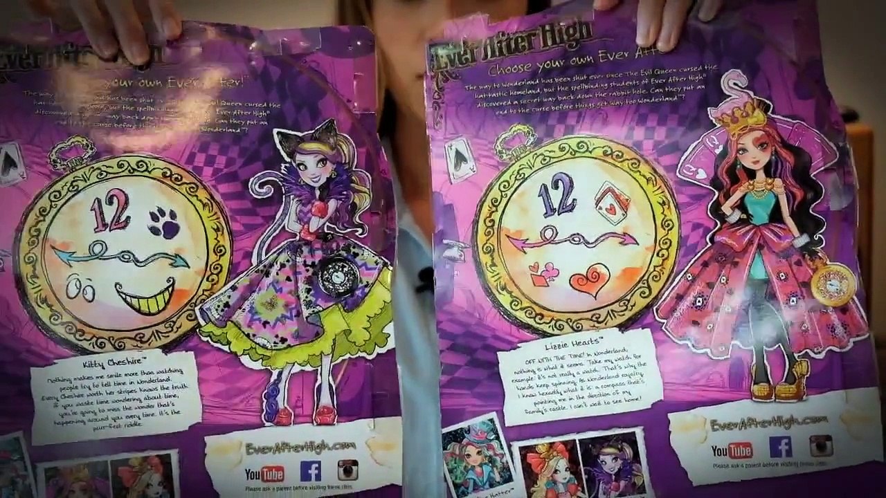 Ever After High Way Too Wonderland Kitty & Lizzie