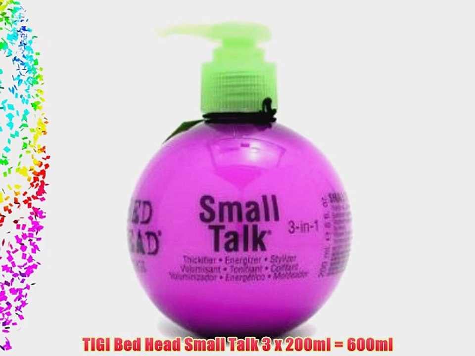 TIGI Bed Head Small Talk 3 x 200ml = 600ml