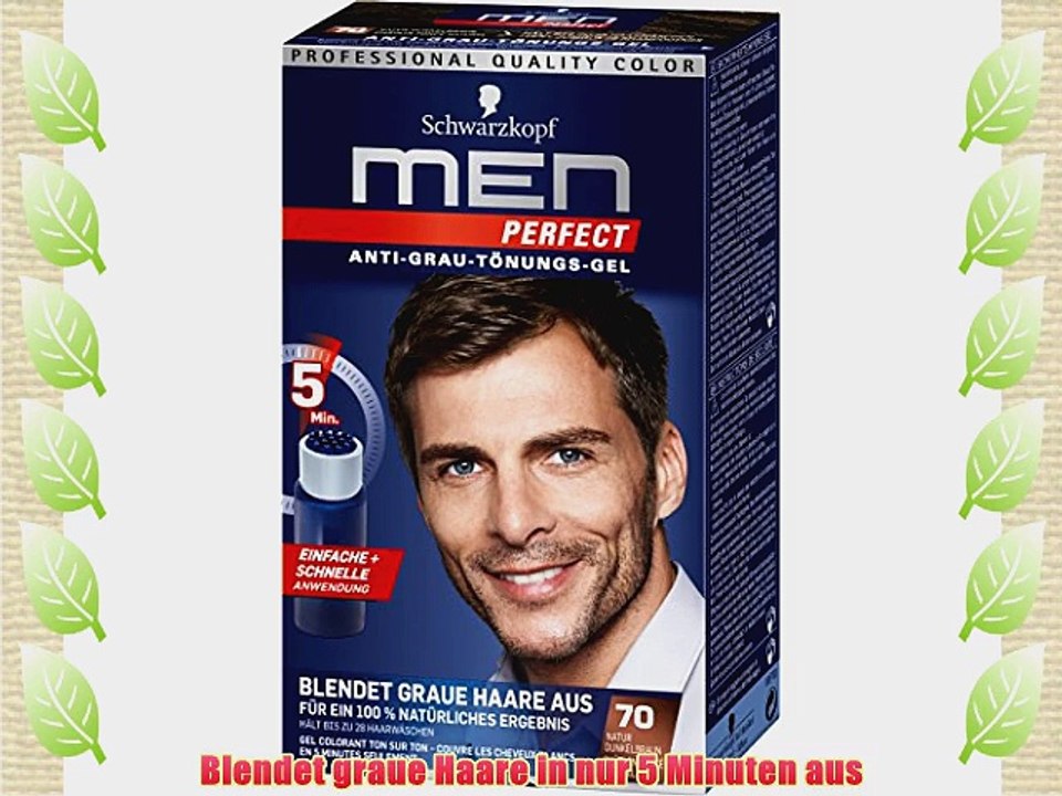 Schwarzkopf Men Perfect Anti-Grau T?nungs-Gel 70 Natur Dunkelbraun 3er Pack (3 x 1 St?ck)