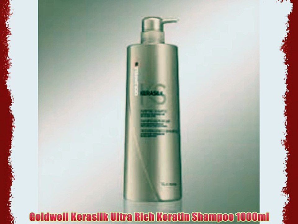 Goldwell Kerasilk Ultra Rich Keratin Shampoo 1000ml