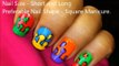 Dripping Paint Nail Art Design Colorful Tutorial Nail Polish Designs Kids Video Pop nail At Home