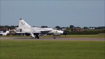 SAAB Viggen AJS37 swedish historic flight at Waddington Airshow 2013