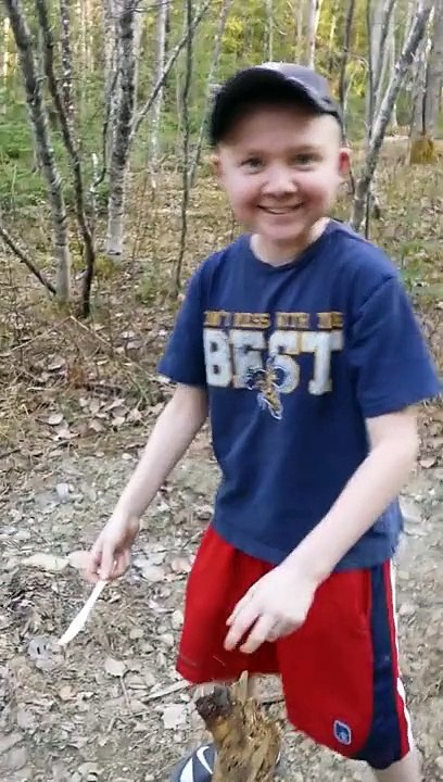 Little Peters' Words Of Wisdom week 6 cuttin wood