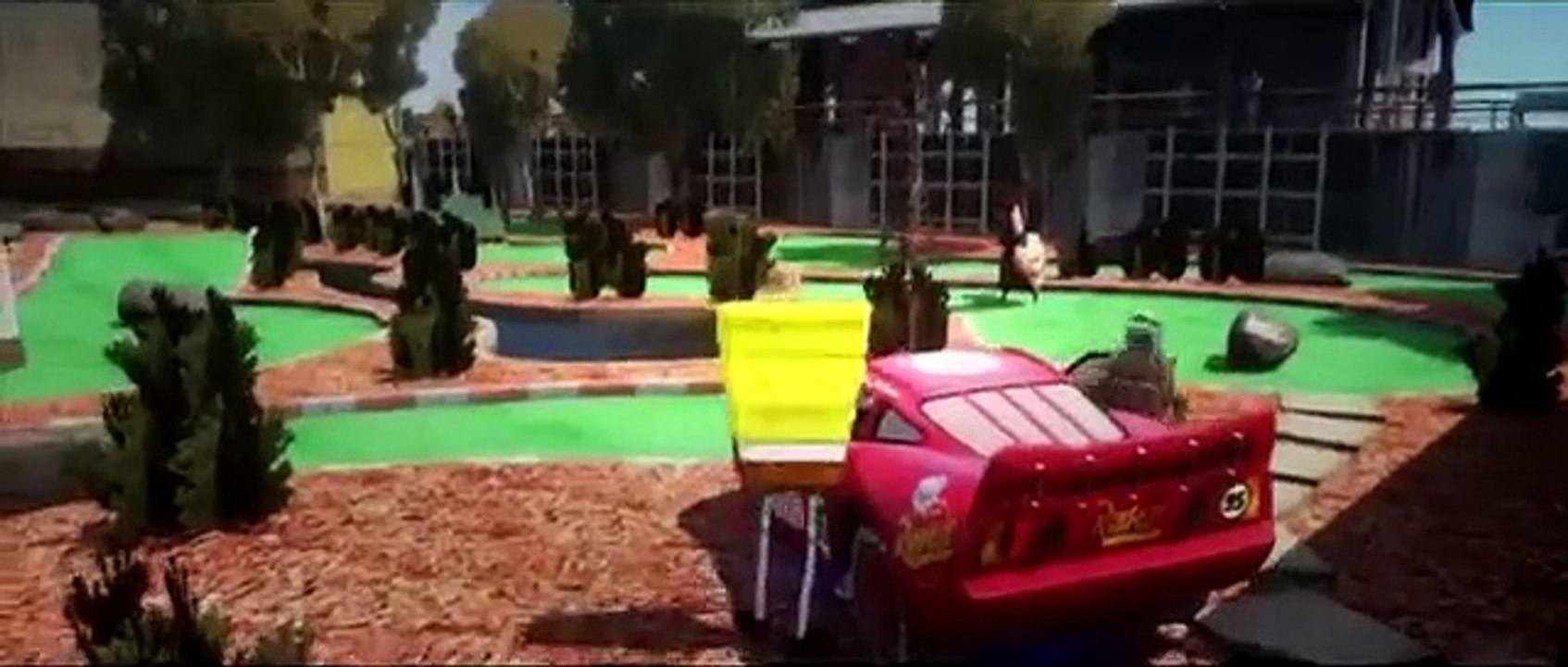 Disney Pixar Cars Lightning McQueen ft Spongebob Squarepants & Teenage Mutant Ninja Turtles Leonardo