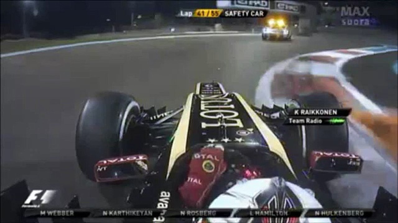 Räikkönen team radio Abu Dhabi 2012 MTV3 MAX