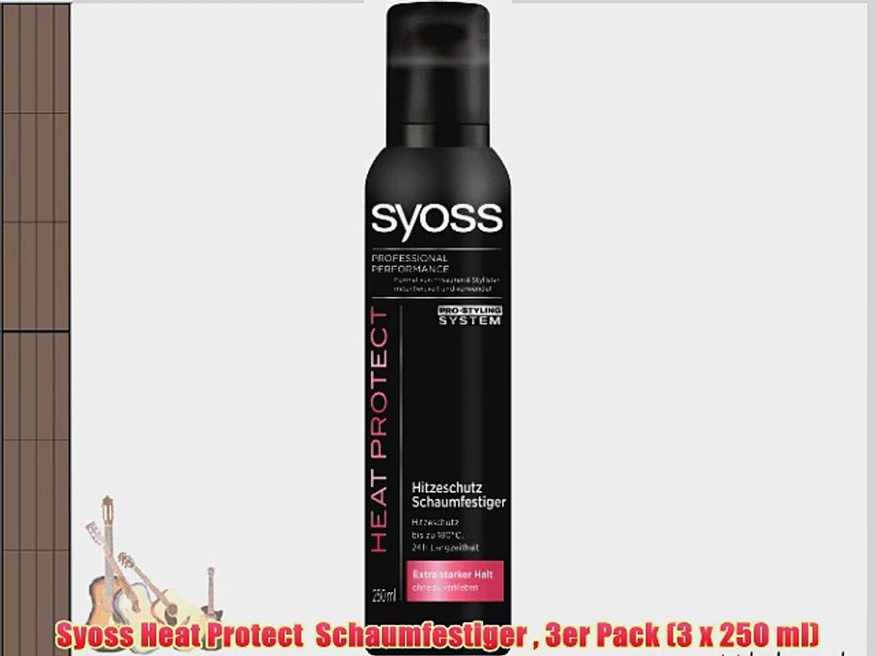 Syoss Heat Protect  Schaumfestiger  3er Pack (3 x 250 ml)