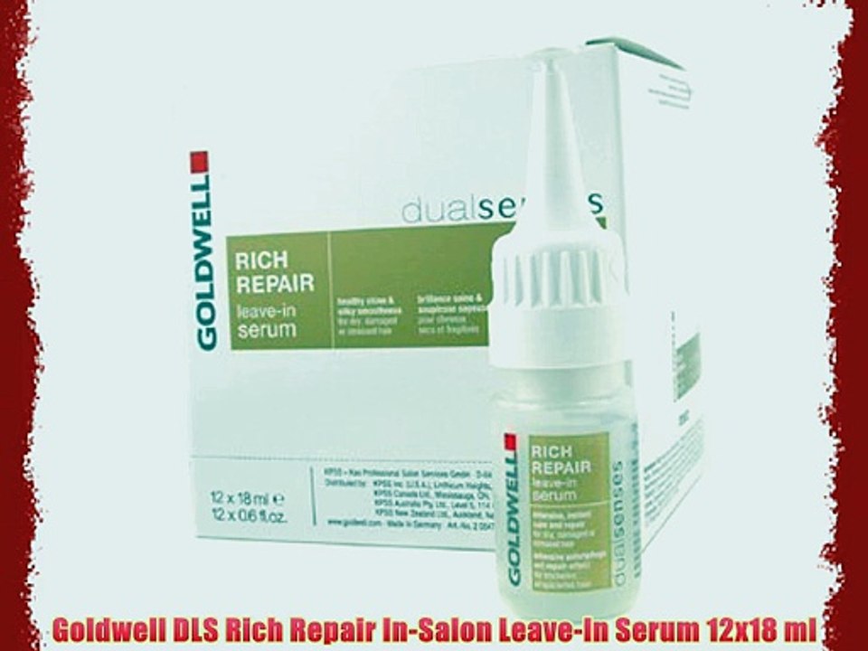 Goldwell DLS Rich Repair In-Salon Leave-In Serum 12x18 ml