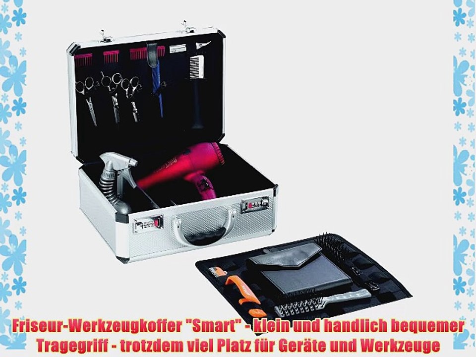 HNC Friseur-Werkzeugkoffer Smart - Aluminium silber - mit Zahlenschloss