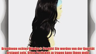 Neuheit Schwarzbraunes Langes Abgestuftes Wellig Endendes 3/4 Haarintegration Haarteil