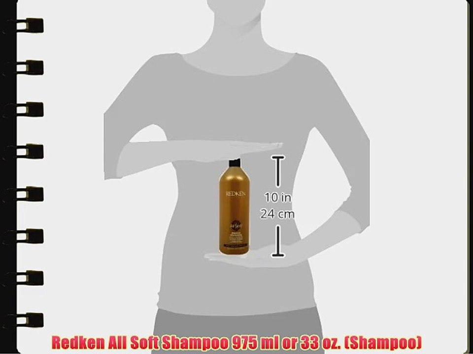 Redken All Soft Shampoo 975 ml or 33 oz. (Shampoo)