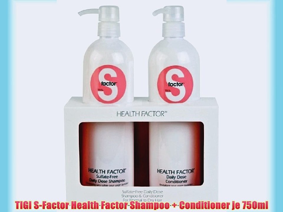 TIGI S-Factor Health Factor Shampoo   Conditioner je 750ml
