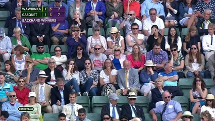 Stan Wawrinka vs Richard Gasquet Wimbledon 2015 QF Highlights HD