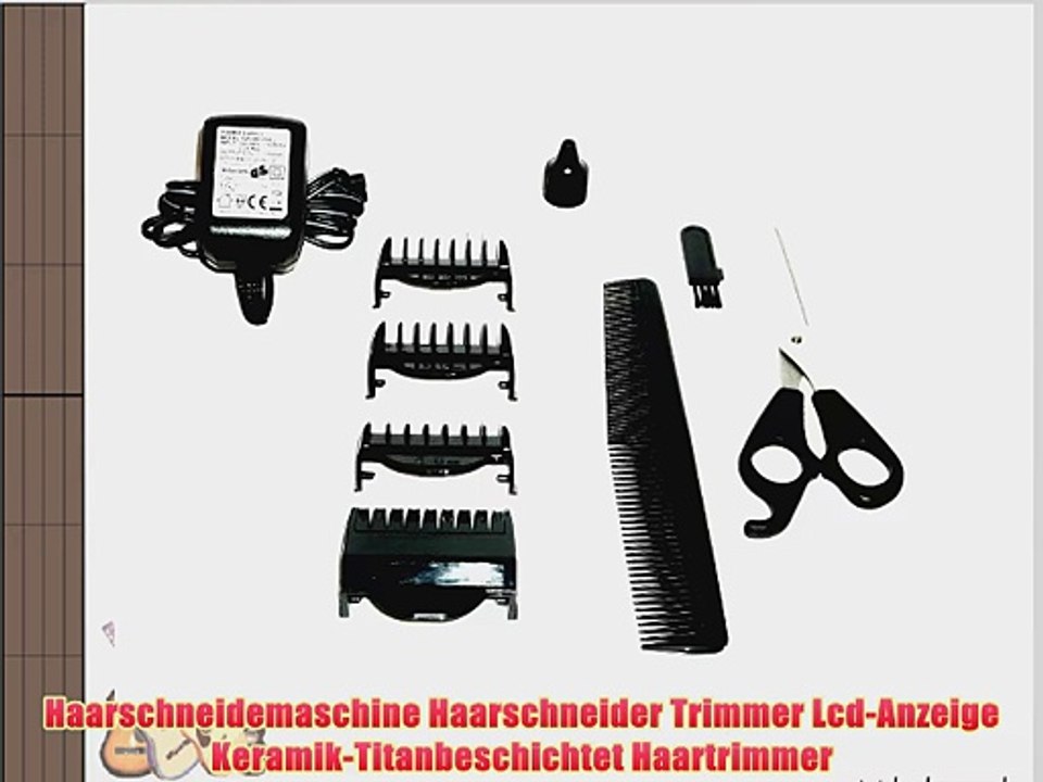 Haarschneidemaschine Haarschneider Trimmer Lcd-Anzeige Keramik-Titanbeschichtet Haartrimmer