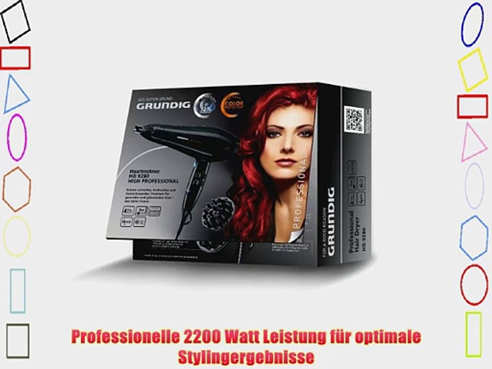 Grundig HD 9280 High Professional-Haartrockner schwarz