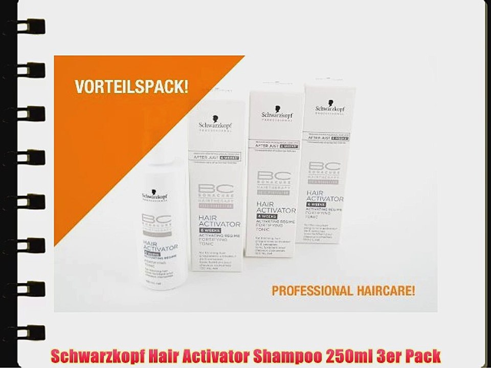 Schwarzkopf Hair Activator Shampoo 250ml 3er Pack