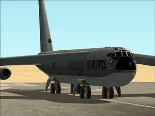 Flight Simulator X: B-52 Bomber Takeoff