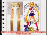 L-email?Minako Aino 80cm Sailor Moon lange gerade cosplay Per?cke gelb M?dchen CW203  free
