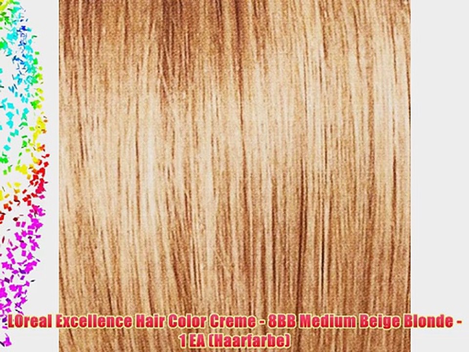 LOreal Excellence Hair Color Creme - 8BB Medium Beige Blonde - 1 EA (Haarfarbe)