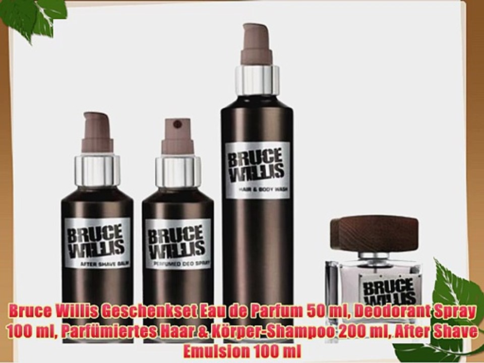 Bruce Willis Geschenkset Eau de Parfum 50 ml Deodorant Spray 100 ml Parf?miertes Haar