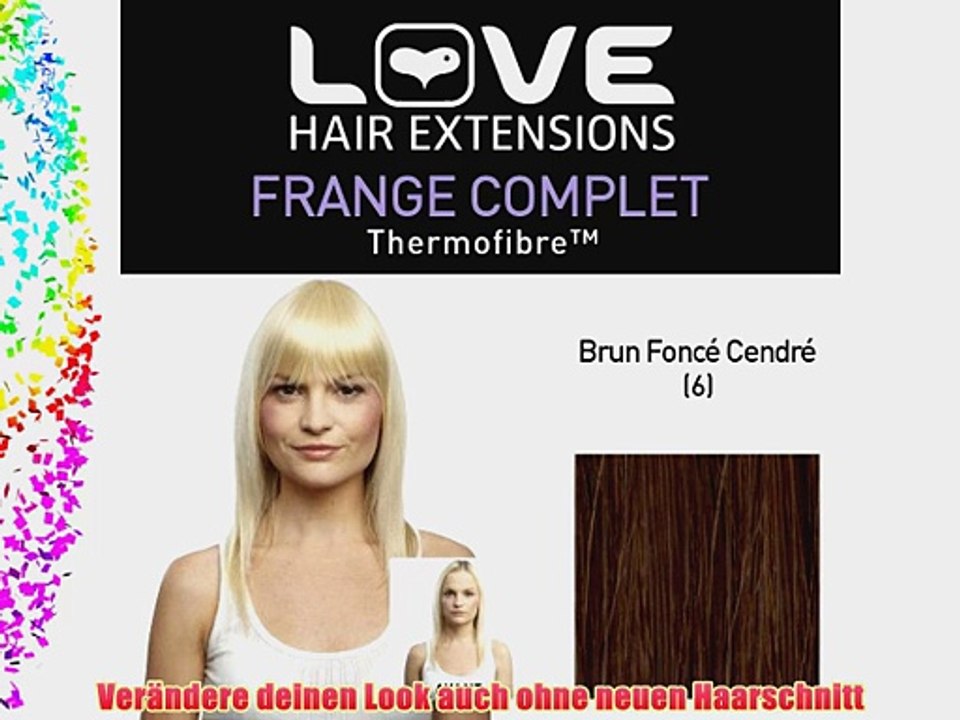 Love Hair Extensions Thermofiber Clip-In-Vollpony Farbe 6 - Dunkles Aschbraun 1er Pack (1 x