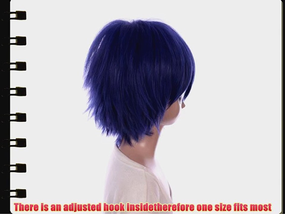 New Dark Blue Short Layered DATE A LIVE Itsuka Shido Cosplay Full Wig Hair