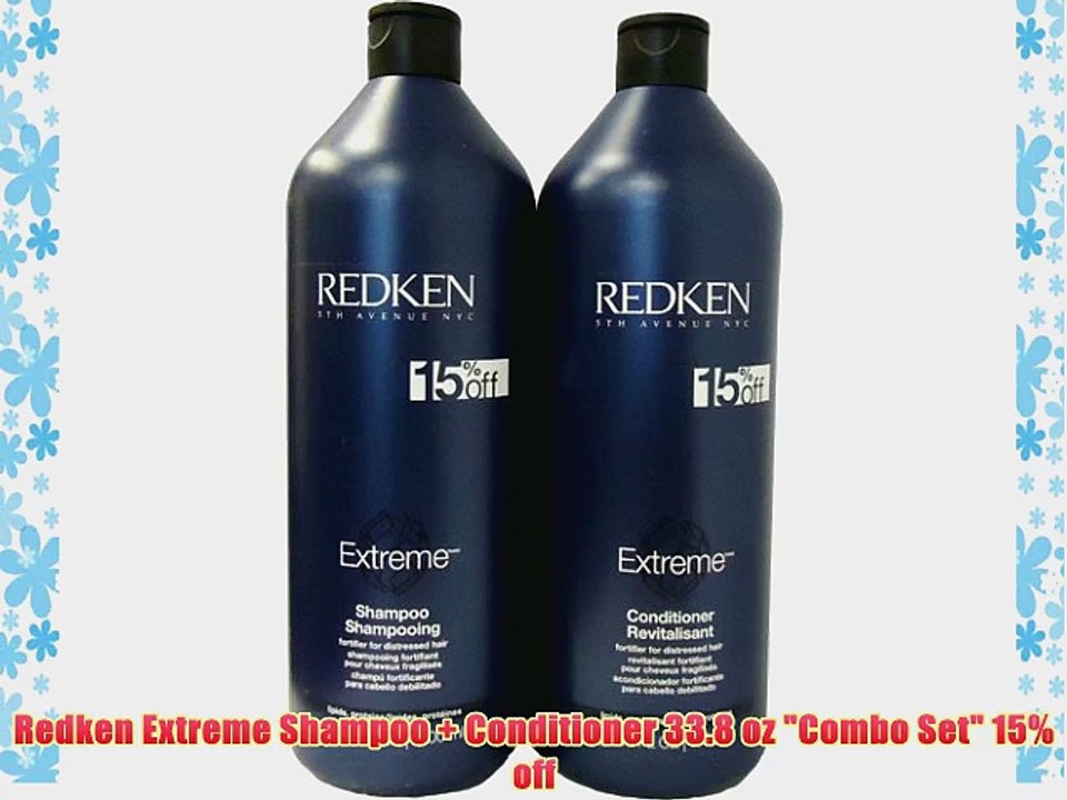 Redken Extreme Shampoo   Conditioner 33.8 oz Combo Set 15% off