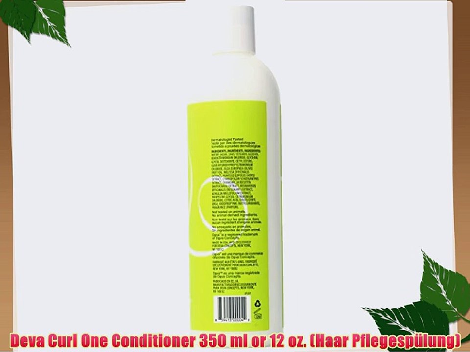 Deva Curl One Conditioner 350 ml or 12 oz. (Haar Pflegesp?lung)