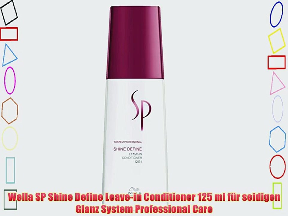 Wella SP Shine Define Leave-in Conditioner 125 ml f?r seidigen Glanz System Professional Care