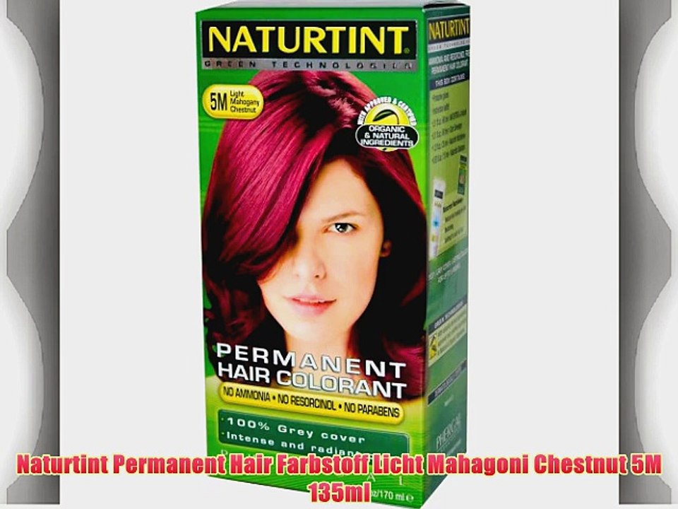 Naturtint Permanent Hair Farbstoff Licht Mahagoni Chestnut 5M 135ml
