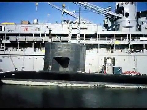Trident Submarine Construction / USS Fulton AS11 Nuclear Submarine Tender