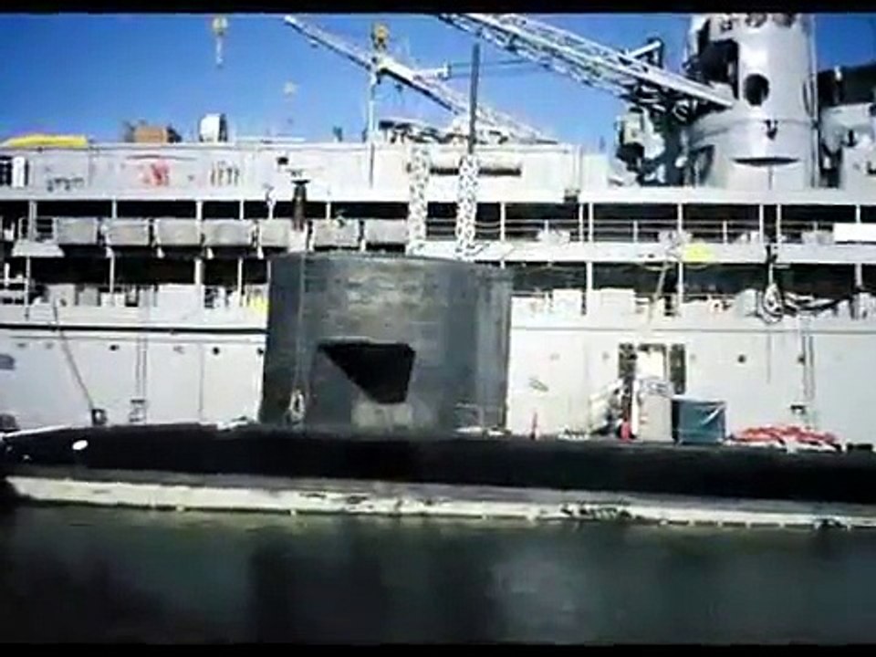 Trident Submarine Construction  / USS Fulton AS11 Nuclear Submarine Tender