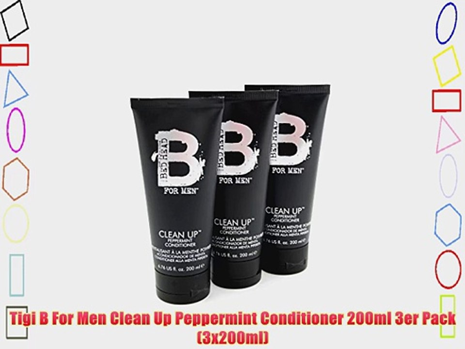 Tigi B For Men Clean Up Peppermint Conditioner 200ml 3er Pack (3x200ml)