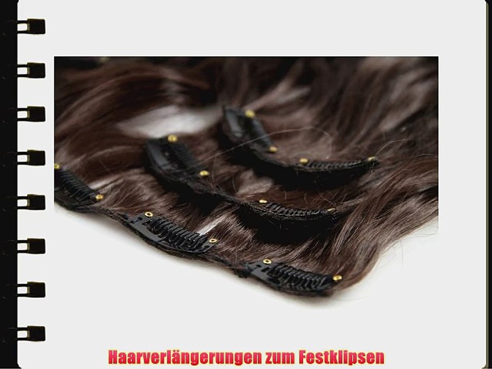 BiYa Hair Elements Thermatt Haarverl?ngerung mit Haarklemme zum einfachen Anstecken gelockt