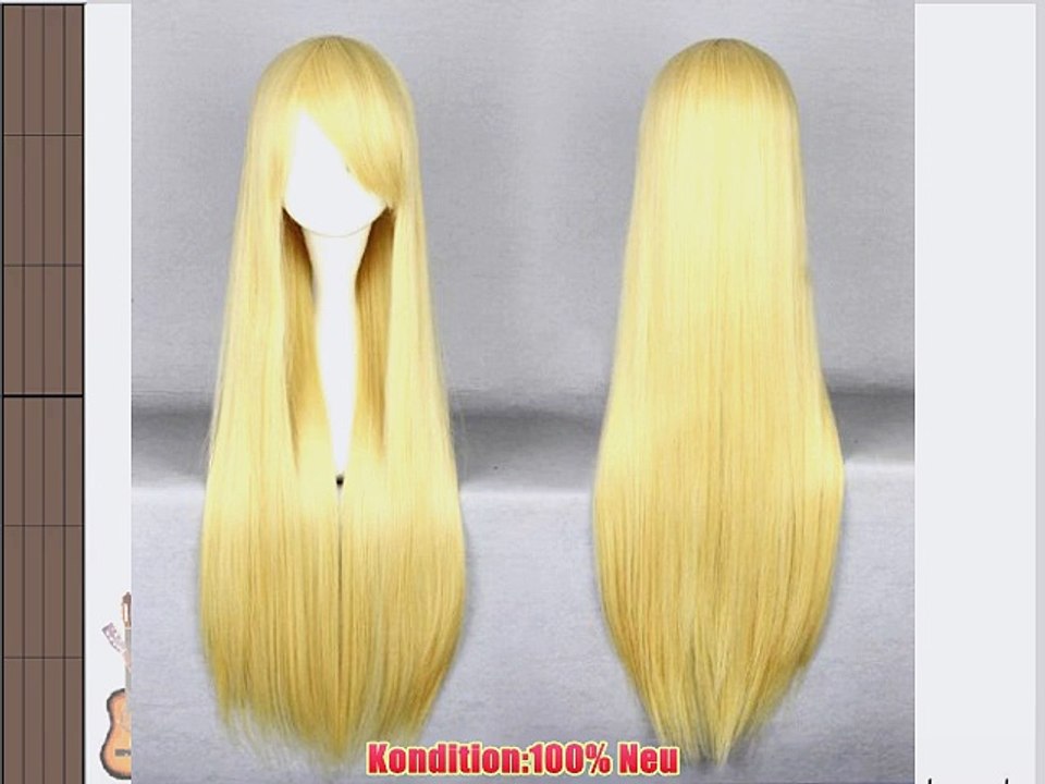 COSPLAZA Cosplay Wigs Kostueme Peruecke lang gerade Anime Show Fasching Karneval Haar 80cm