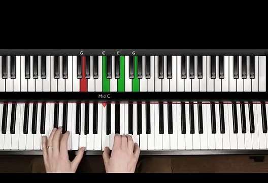 Lessons Piano Keyboard Beginners - someone like you-adele piano tutorial (beginner song)