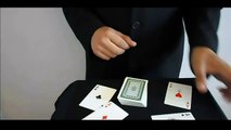 تعلم العاب الخفة # 191  الاوراق الاربعة  card magic tricks revealed 2016