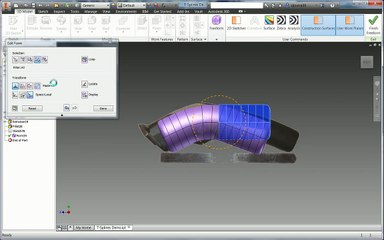 Autodesk Inventor Freeform Modelling