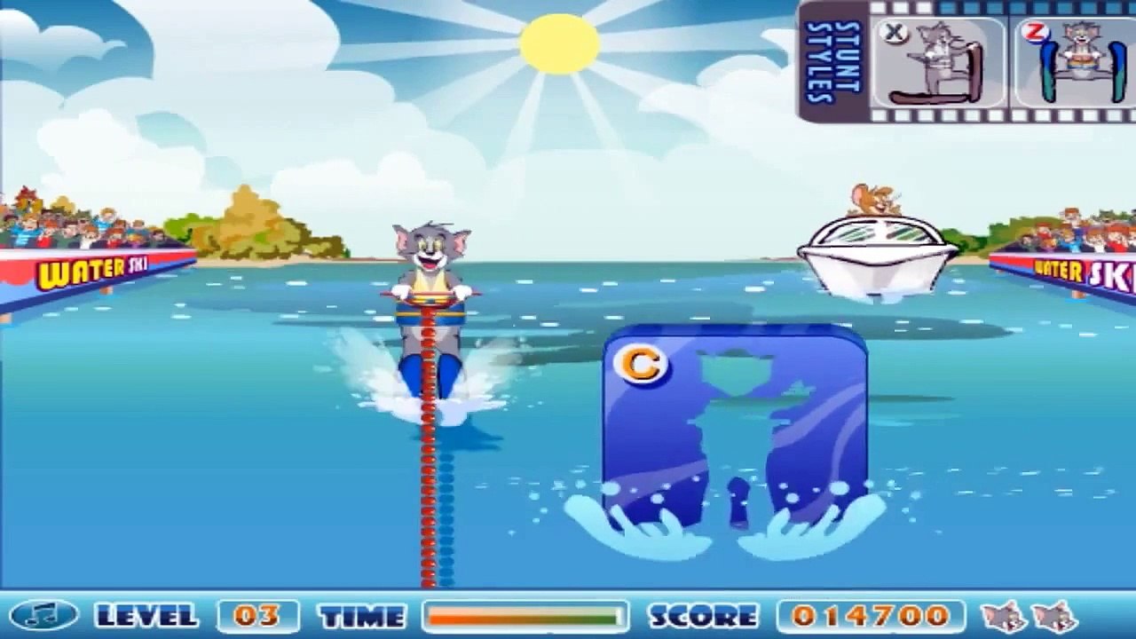 Tom and Jerry Cartoon Game - Tom And Jerry Super Ski Stunts HD 1080p