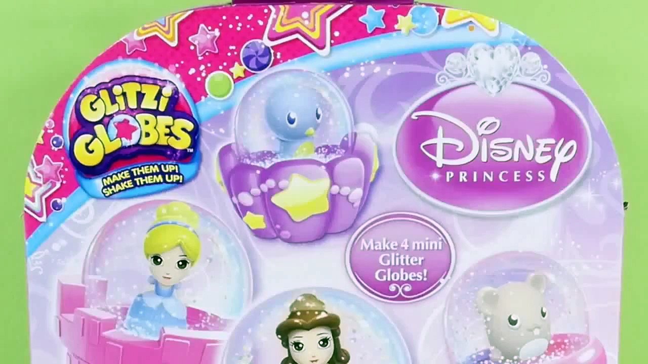 Glitzi Globes Ring Disney Princess Belle and Cinderella Glitter Toys by DCTC Joyas de la Princesa