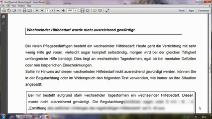 Widerspruch Pflegestufe Musterbrief – Pflegegutachter gibt Tipps – Widerspruch einlegen