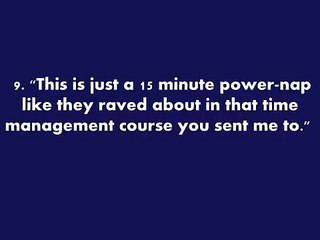 TOP TEN Excuses - If You Get Caught Sleeping At Your Desk At Work[1]