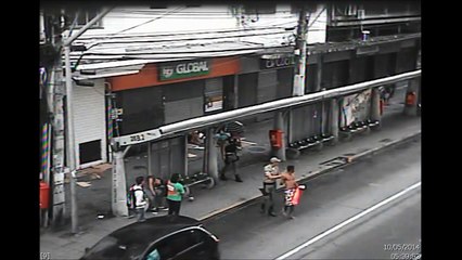 Bêbado sofre duas tentativas de assalto em menos de 5 minutos.