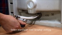 Tvättställsblandare -- montering av blandare och ventil | Svedbergs
