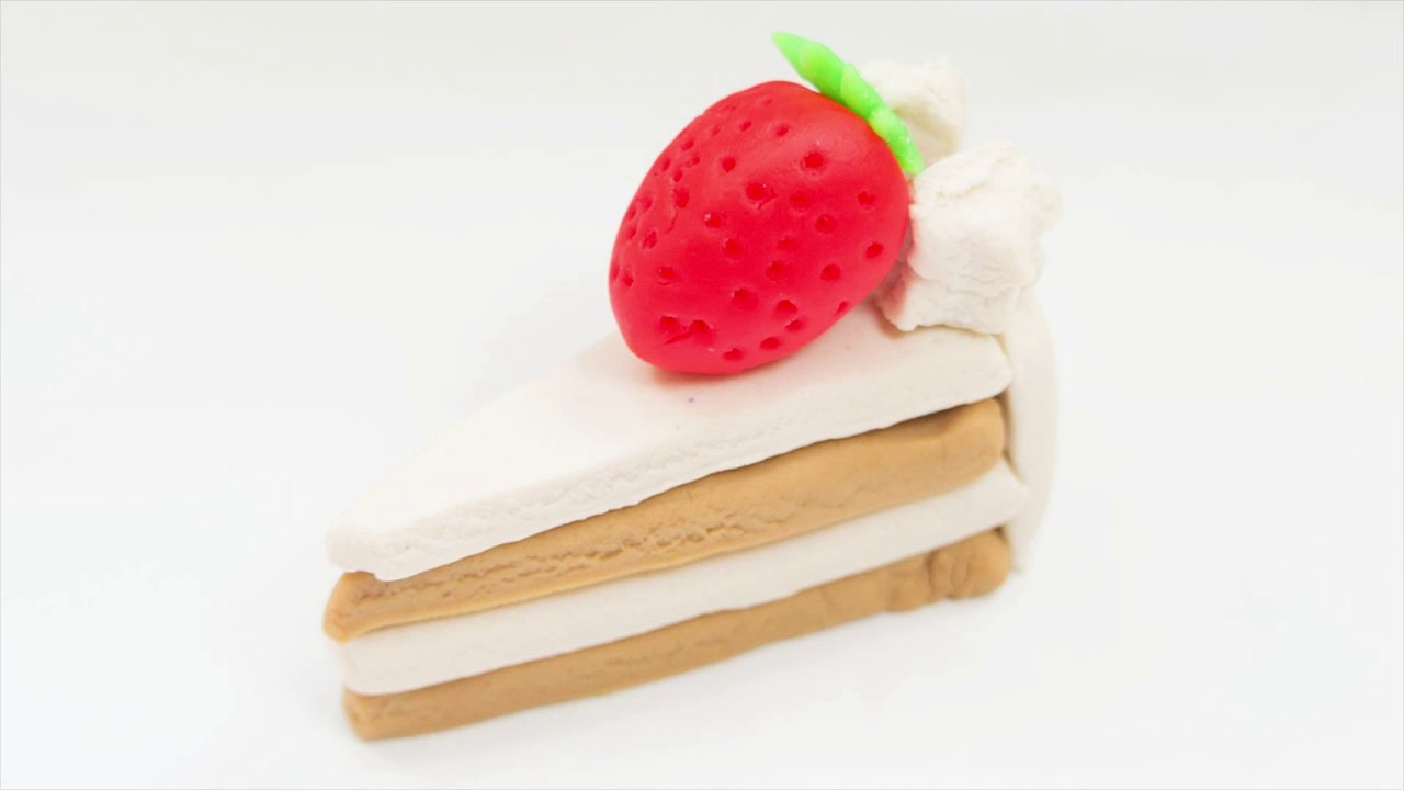 Strawberry short cake whipped cream Play Doh