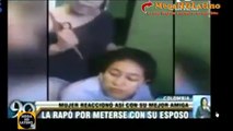 Mujer reacciono asi con su mejor amiga la rapo por meterse con su esposo