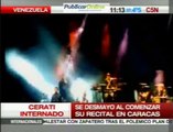 Gustavo Cerati sufrió una descompensación tras concierto en Caracas